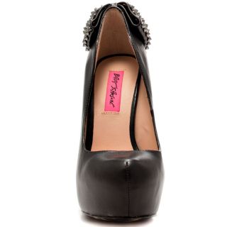 Betsey Johnsons Black Nickie   Black Leather for 149.99