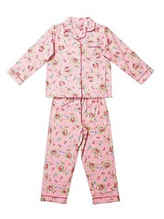 Mini ZZZ Girl`s miniature rose flannel pyjamas Pink   