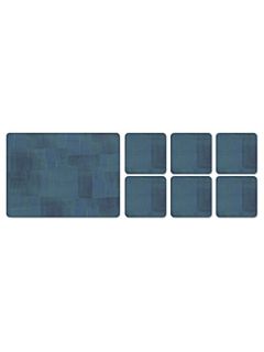Pimpernel Cube peacock set of 6 placemats   House of Fraser