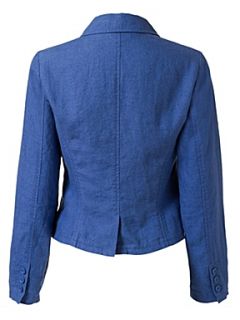 East Fitted linen jacket Blue   