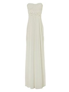 Jane Norman Maxi prom dress Cream   House of Fraser