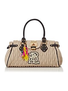 Pauls Boutique Ruched padlock bag Cream   House of Fraser