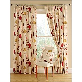 Terracotta Cleo lined curtains   