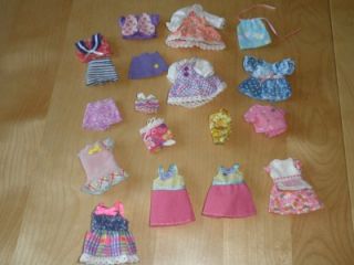 Vintage Barbie Kellie Clothes Lot Dresses Skirts Tops Swim Suits