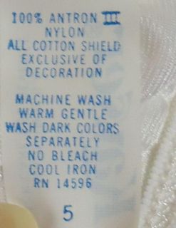 NOS Vintage Sheer White SILKY Nylon Kayser Panties SILKIN 5 USA Made