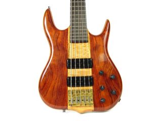 RARE Ken Smith African Bubinga Wood 5 String Electric Bass Bold on