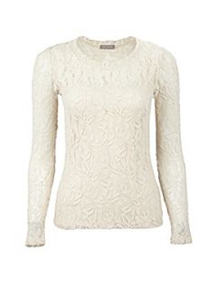 Planet Cream floral lace top Cream   House of Fraser