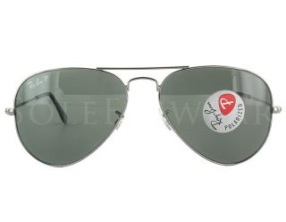 RB 3025 004/58 55mm 14 3P Gunmetal Natural Green Ray Ban Sunglasses