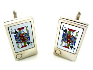 Kenneth Cole Reaction Playing Card Ace Cufflinks