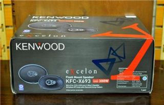 New Kenwood Excelon KFC X693 6 x 9 3 Way Flush Mount Speakers