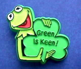 Vintage 1981 ST. PATRICKS Day Muppets KERMIT The FROG GREEN IS KEEN