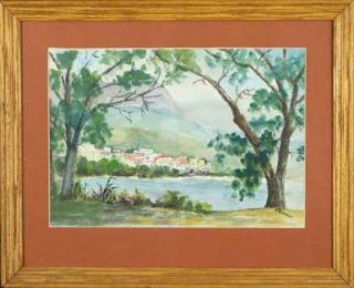 Kemmer Original Watercolor City by The Bay Painting
