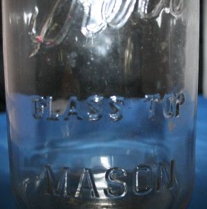 Kerr Glass Top Mason Canning Jar 1 2 Gallon Clear