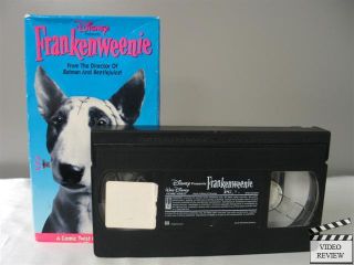 Frankenweenie 1984 VHS Shelley Duvall Barret Oliver Tim Burton