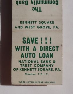 National Bank Trust Company of Kennett Square PA Chester Co