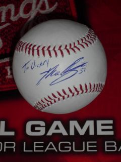 RARE Max Scherzer Signed 2012 World Series Baseball Detroit Tigers MLB