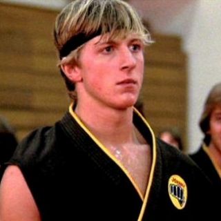 Kid. This is a licensed Karate Kid headband and is meant to fit most