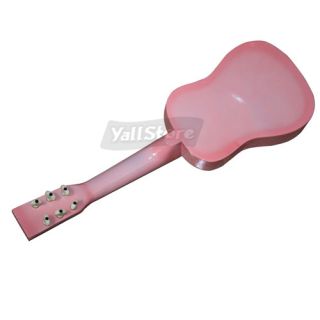 23 Childrens Pink Acoustic Guitar Free Accessories