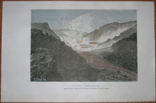 1889 Reclus Print Kilauea Volcano Hawaii Island 81
