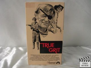 True Grit VHS John Wayne Glen Campbell Kim Darby 1969