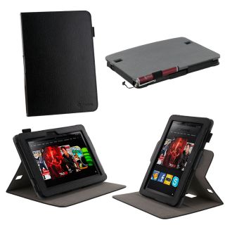 View Leather Case Cover for  Kindle Fire HD 8 9 Black