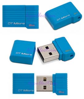 Kingston 16GB 16g USB Flash Pen Drive Mini Nano Tiny Blue DataTraveler