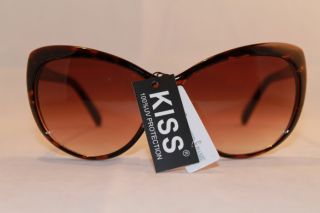 Kiss Cateye Sunglasses Large Vintage Look Retro Cat Eye New with Tag