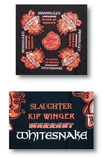 Stops Tour Bandana Whitesnake Warrant Slaughter Kip Winger New