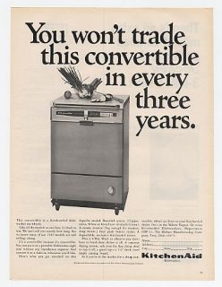 1966 KitchenAid Superba Convertible Dishwasher Ad