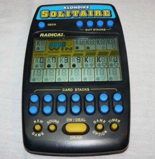 Radica Handheld Klondike Solitaire LCD Electronic Game
