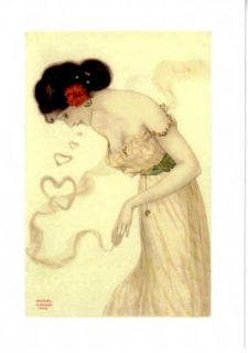 Raphael Kirchner Greeting Cards Reproduction Set of 2