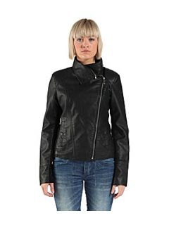 Bench Women`s fluid leather & pu jacket Black   