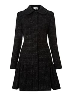 Helene Berman Sparkle wool frock coat Black   