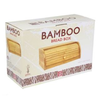 Bamboo Bread Box Fresh Large Kitchen Roll Top Eco Friendly Storage