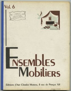 1945 French Art Moderne Design Album Ensembles Mobiliers Folio V 6