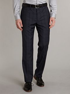 Simon Carter Single breasted self check suit Navy   
