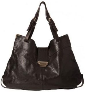 Kooba Natasha Convertible Shoulder Bag Leather Tote Black Handbag