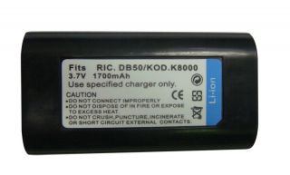 KLIC 8000 Battery Pack for Kodak ZD8612 Is ZD8612IS Z1485 Is Z1085 Is