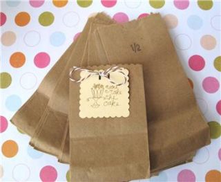 25 Tiny Kraft Paper Bags Treat Favor Gift Party