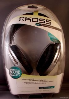 Koss TD 85 159782 Silver Over Ear Closed Headphone New 8ft Coil