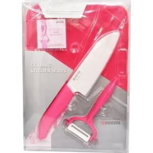Kyocera Ceramic Revolution Knife Kitchen 3 Sets Pink 