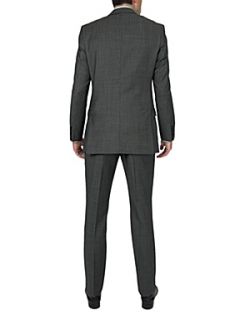 Alexandre Savile Row Striped suit jacket Charcoal   House of Fraser
