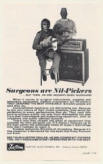 1972 Kustom Guitar Amplifier Surgeon NIT Pickers Ad