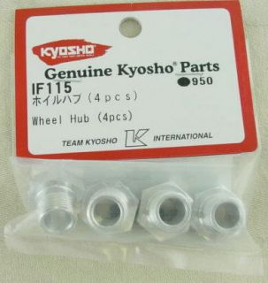 Kyosho Inferno GT GT2 MP7 5 MP777 St R 17mm Wheel Hubs Silver KYOIF115