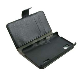 New Leather Case Pouch LCD Film for LG Optimus L5 E610 C