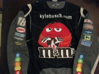 Kyle Busch NASCAR M Ms Black Jacket Coat 18 Embroidered XL JH Design