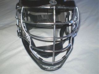 Cascade CPX Lacrosse Helmet Black and Chrome with Chin Guard Adult