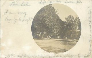 IL Lacon Street Scene Real Photo mailed 1906 R7233