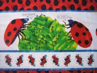 Andover Grouchy Ladybug Bug Stripe Eric Carle Fabric Yd