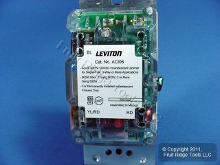 New Leviton Acenti Natural Light Dimmer Switch LED 600W